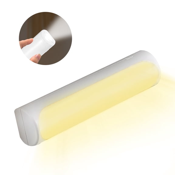 LED Under Cabinet Lighting Dimmable Remote Control Light Bar with Flashlight Warm Wireless Stick on Bunk Bed Lamp Rechargeable Battery 9 LED Night Light Bar Magnetic Night Lights 3000K