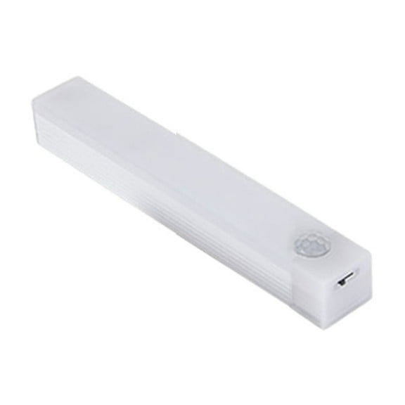 LED Under Cabinet Lights - Motion Sensor Closet Light with USB Rechargeable Battery | 3 Sizes (10/20/30cm) | Adhesive & Magnetic Mount | White Plastic | for Kitchen, Wardrobe, Stairs