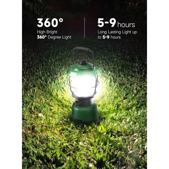 LED Camping Lantern, 2500LM Dimmable Vintage Rechargeable Lantern, Water Resistant Portable Emergency Lights for Camping, Home Power Outage, Hurricane, Hiking$$