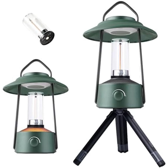 LED Camping Lantern, Dimmable Rechargeable Camping Light with Detachable Tripod, Color Temperature 1600K-5000K, Camping Lights & Lanterns, Camping Lamp for Home Power Outage, Hiking