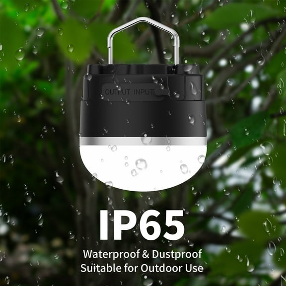 LED Camping Lantern Rechargeable 1000LM, Up To 110H Running Time Camping Tent RGB Light, 4000mAh Emergency Hanging Light For Hurricane, Power Outages, Home, Hiking, Fishing