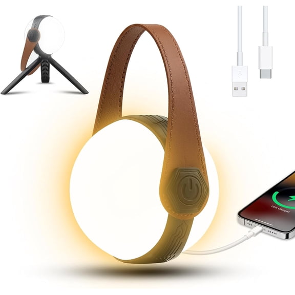 LED Camping Lantern Rechargeable 1000LM, Tent Lights for Camping Hanging with 7 Light Modes, Up to 6-48H Running Hours, IPX5 Waterproof 2400mAh Emergency Light for Power Outages, Hiking, Hurricane