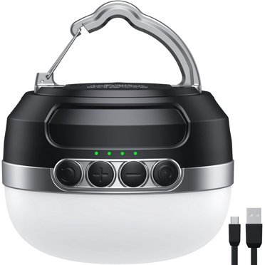 LED Camping Lantern Rechargeable 1400LM, Up to 420H Running Time Camping Tent RGB Light, 10400mAh Emergency Hanging Light for Hurricane, Power Outages, Home, Hiking