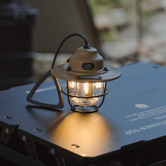 LED Camping Lantern Rechargeable, 4 Modes Infinitely Dimmable Light，Hanging Retro Light, Battery Powered IPX4 Waterproof Portable Outdoor Tent Electric Lamp