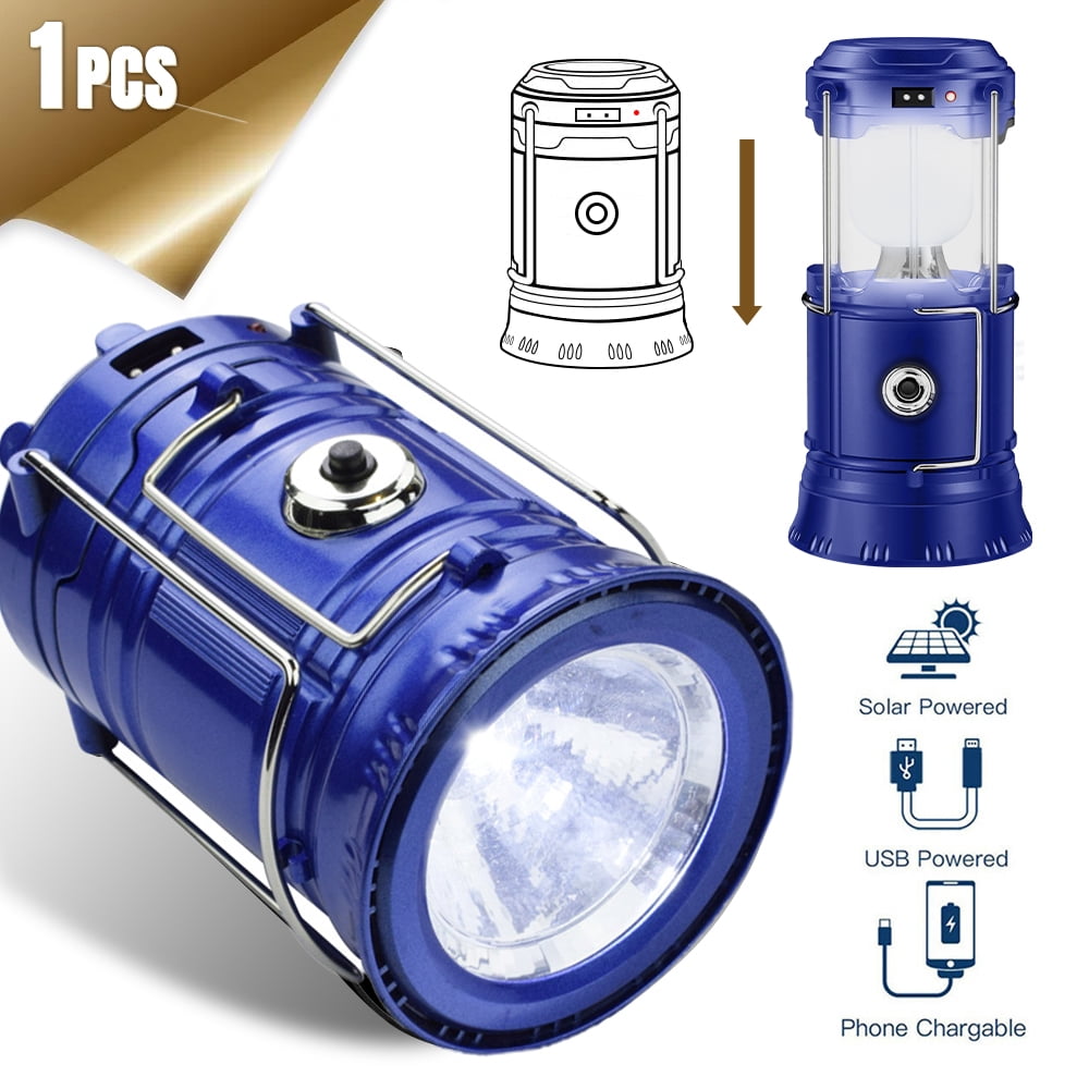  Lighting Ever LED Camping Lantern Rechargeable, Flashlight with  500LM, 5 Light Modes, 2600mAh Power Bank, IPX4 Waterproof, for Hurricane  Emergency, Outdoor, Hiking and Home, USB Cable Included : Sports & Outdoors
