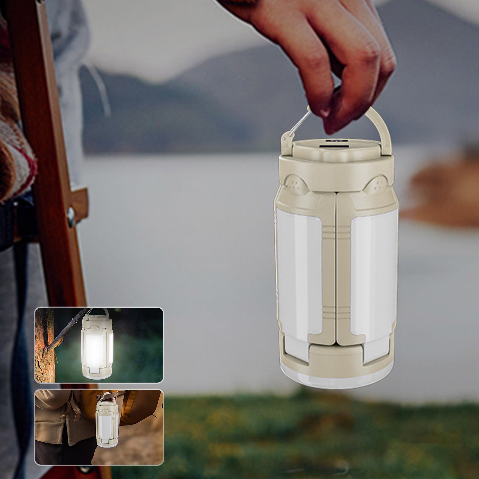 LED Camping Lanterns Rechargeable Camping Lights Super Bright Portable