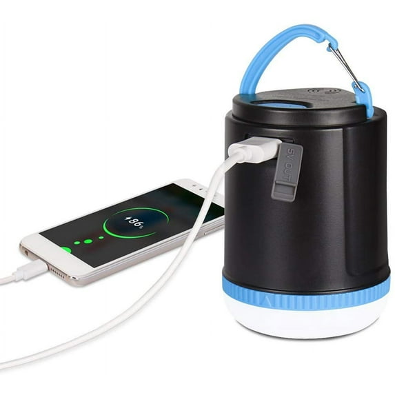 LED Camping Light Dimmable Tent Light With Rechargeable 10400mah Power Bank