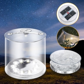 LED Camping Light, EEEkit Portable Solar Inflatable Lantern Flashlight, 75 Lumens 4 Modes