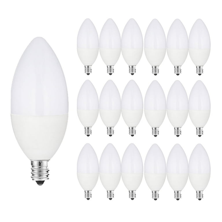 YANSUN 60-Watt Equivalent B11 6-Watt Dimmable E12 Candelabra Base LED Light Bulb in Warm White, 3000K (6-Pack) YANSUN 60-Watt Equivalent B11 6-Watt Dimmable E12 Candelabra Base LED Light Bulb in Warm White, 3000K (6-Pack)