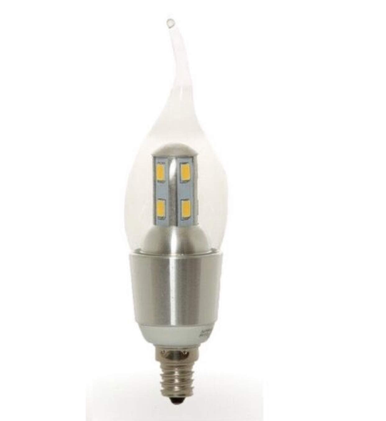 LED Candle Expert 3W 25W Equivalent Bulb, LED Bulbs Uses only 4.5 Watts, E12 Base, High Efficiency and Longer Lasting Bulb That Concumes Less Power, 300 Lumens in Warm White 3 Pack and Sensor