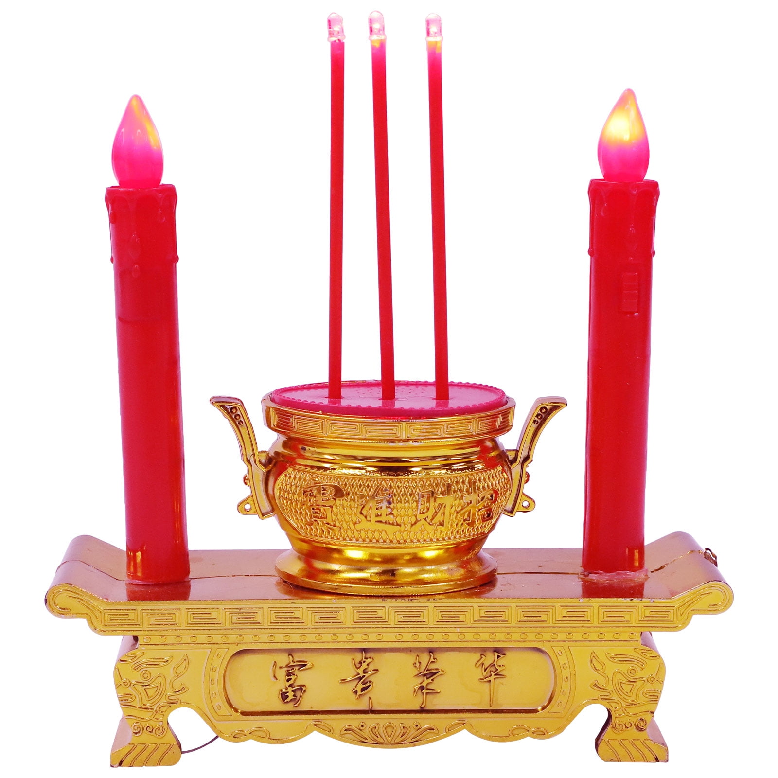 LED Candle Lamp Electric Candlestick Worship Candle Light Buddhism
