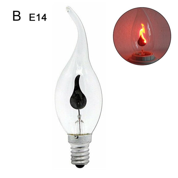LED Candle Light Bulb E14 E27 LED Flame Effect Bulb LightiW0 Decor Home G0S1