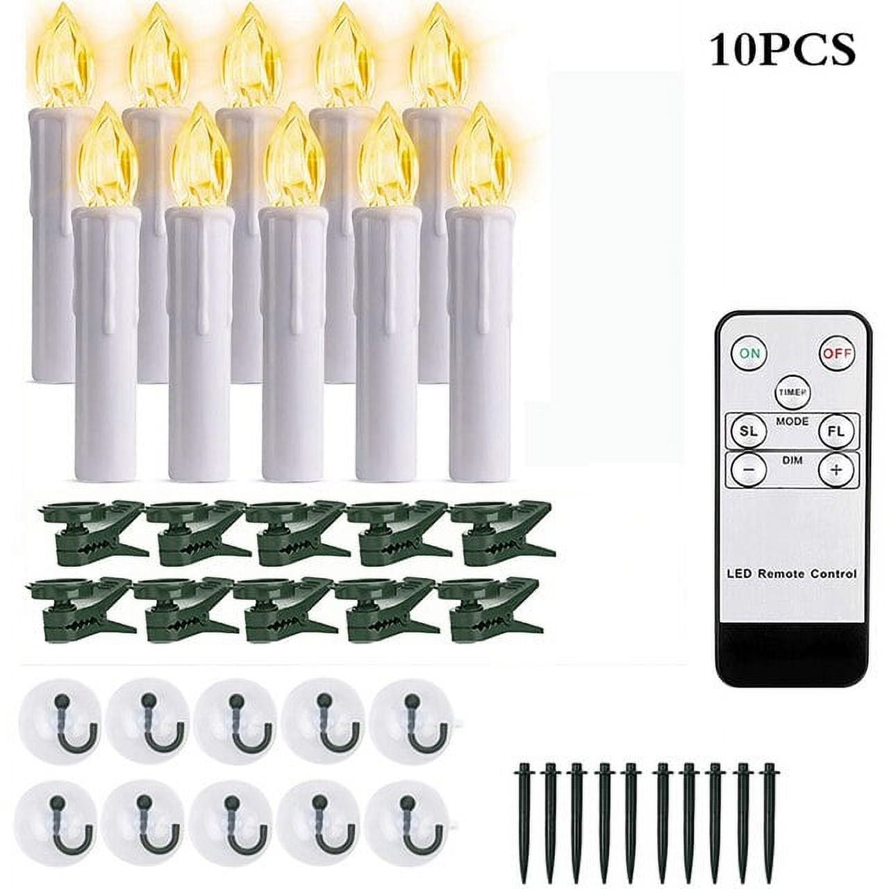 LED Candle Light With Timer Remote And Flickering Flames Battery Operated Window Candle Home