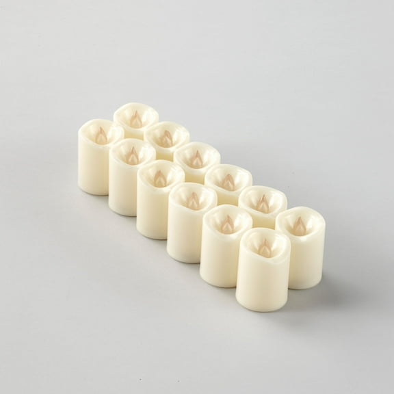 LED Candle Sets 12 Votives - Ivory
