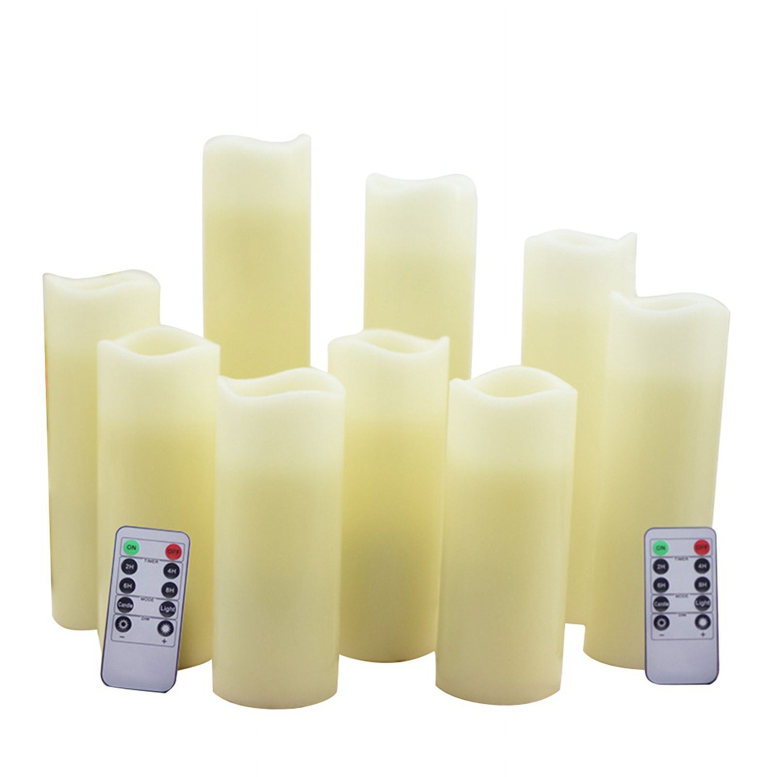 LED Candles Flameless Candles with Remote Battery Operated Candles for Wedding Fireplace Decor