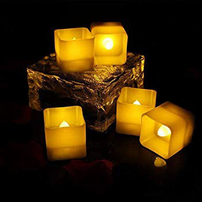 LED Candles Tea Wax Tea Lights, Flickering Flameless Candles, 12Pack