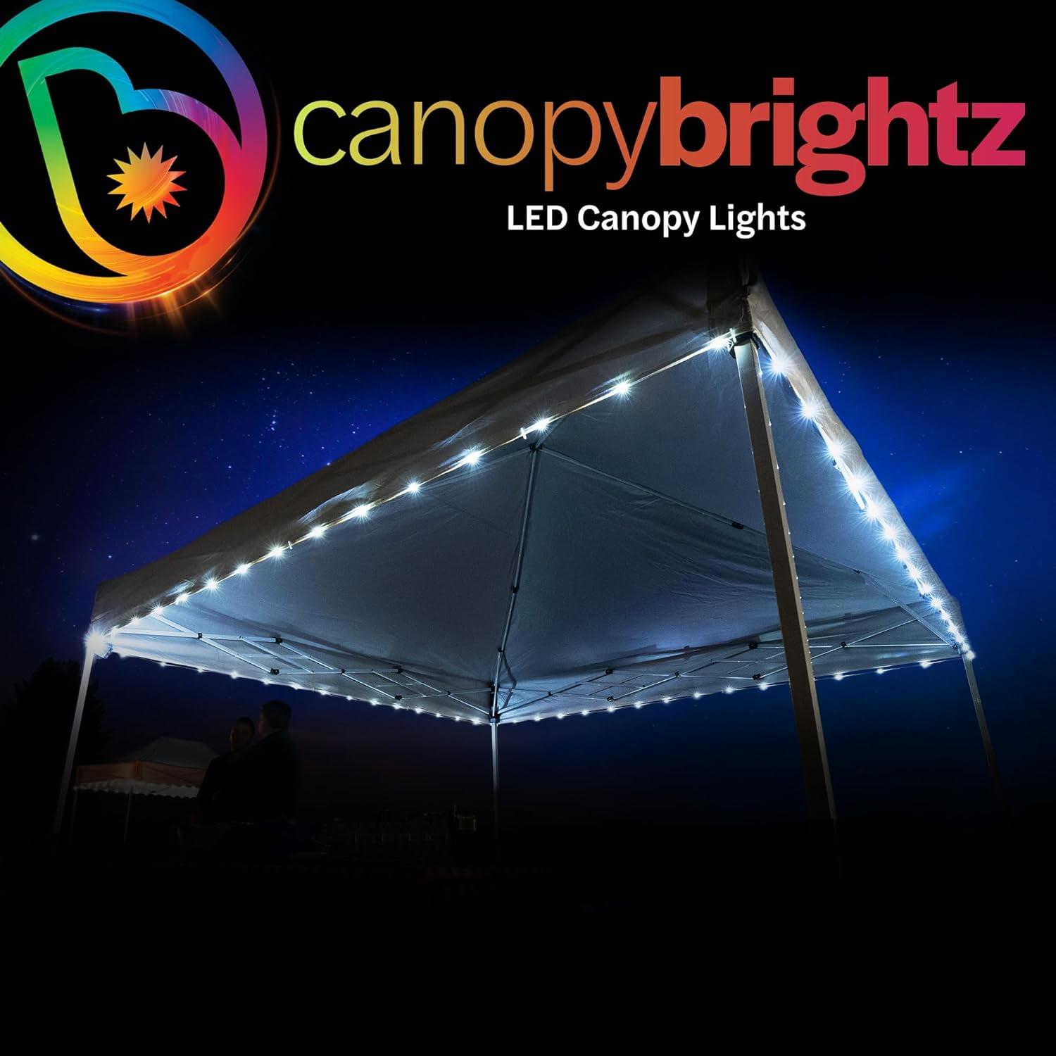 LED Canopy Lights, White - 40ft String Light for 10ft x 10ft Tents ...