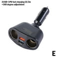 thumbnail image 1 of LED Car Cigarette Lighter Adapter Charger 2 Way Dual Plug Socket Splitter N GX G6Q1, 1 of 9