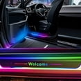 thumbnail image 1 of LED Car Door Sill Lights, Wireless Welcome Pedal Lights With 7 Colors & 12 Modes, Magnetic Sensor, Universal Fit For Most Cars -Front door2indivual, 1 of 6
