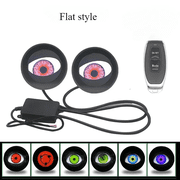 LED Car Dynamic Devil Eyes Lights Remote Control Eyes Headlight Retrofit-