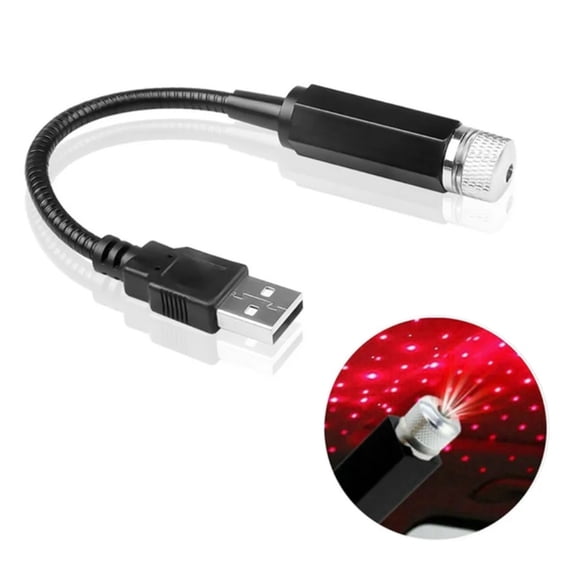 LED Car Roof Star Night Light Projector Atmosphere Lamp USB Decorative Adjustable For Auto Roof Room Ceiling Decor ,Romantic Atmosphere