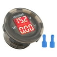 LED Car Voltmeter Digital Display 12?24V Waterproof Universal Double