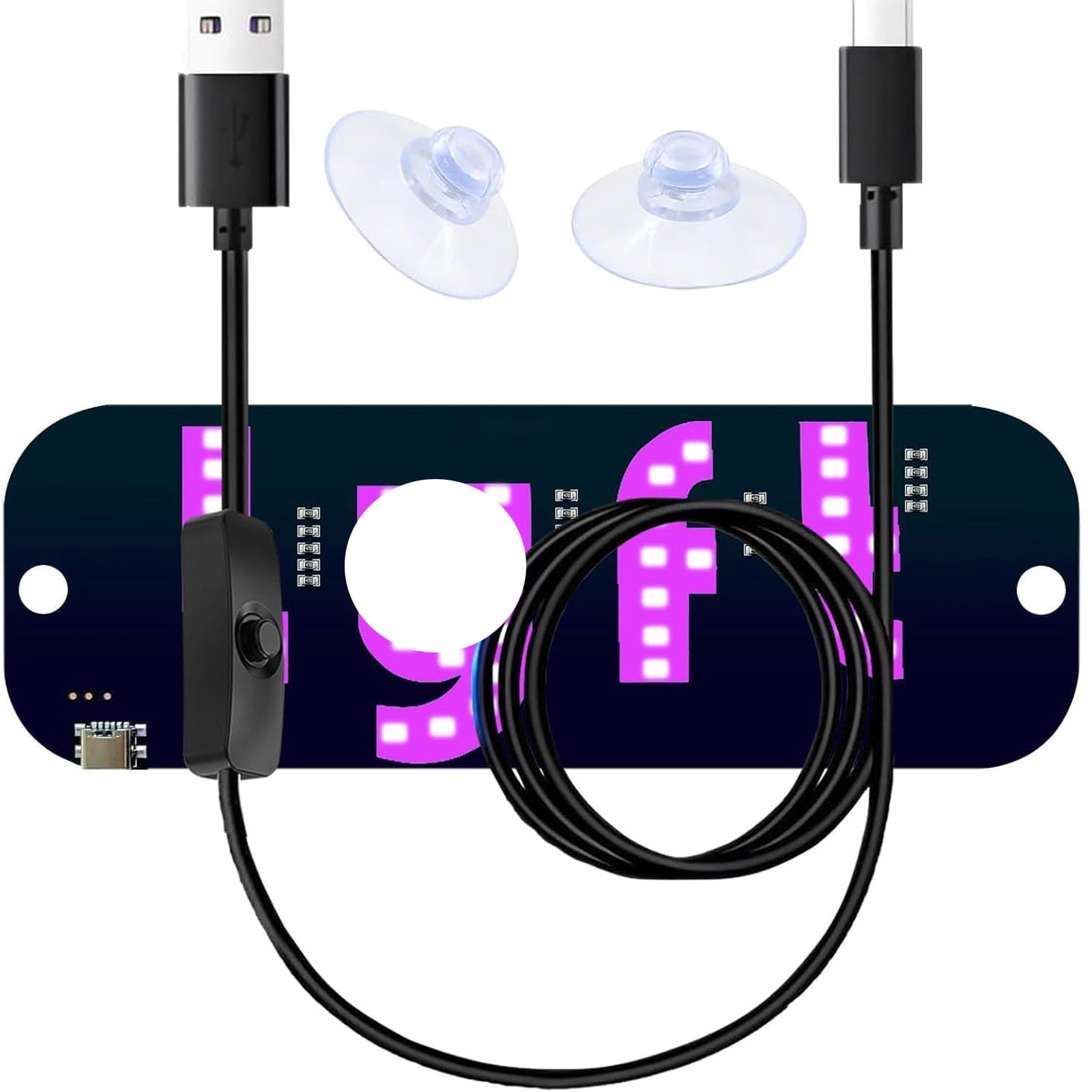 KuraMart LED Car Windshield Sign, Ride-Share Sign with USB - Walmart.com