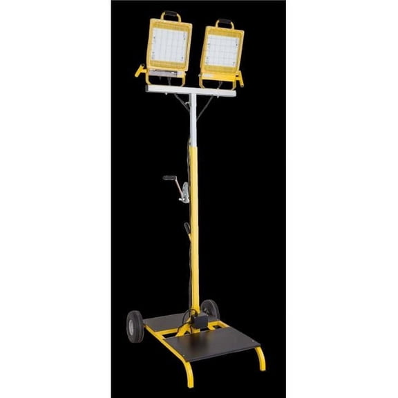 LED Cart Light - Yellow - Adjustable Height - 400W - 44000 Lumens