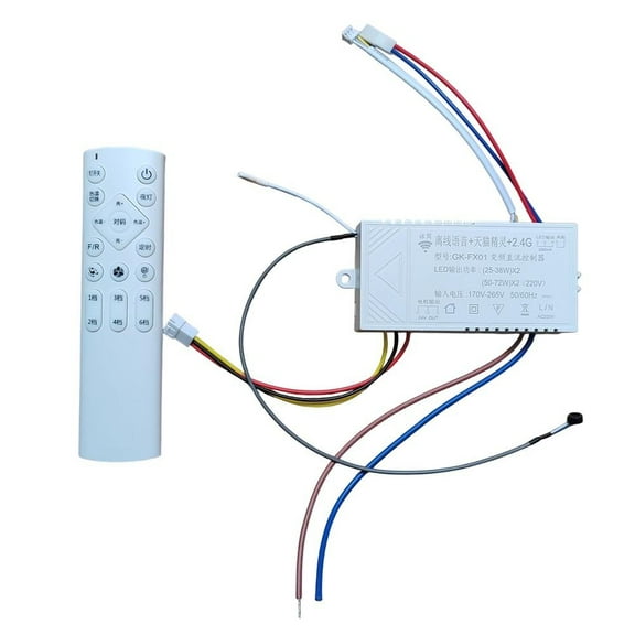 LED Ceiling Fan Remote Control 6-Speed Dimming Variable Frequency DC Controller