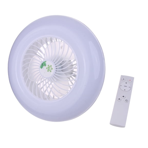 LED Ceiling Fan with Light, E27 Lamp Head 3-Blade Modern Fan Lamp Wide-voltage for Home Dormitory Office