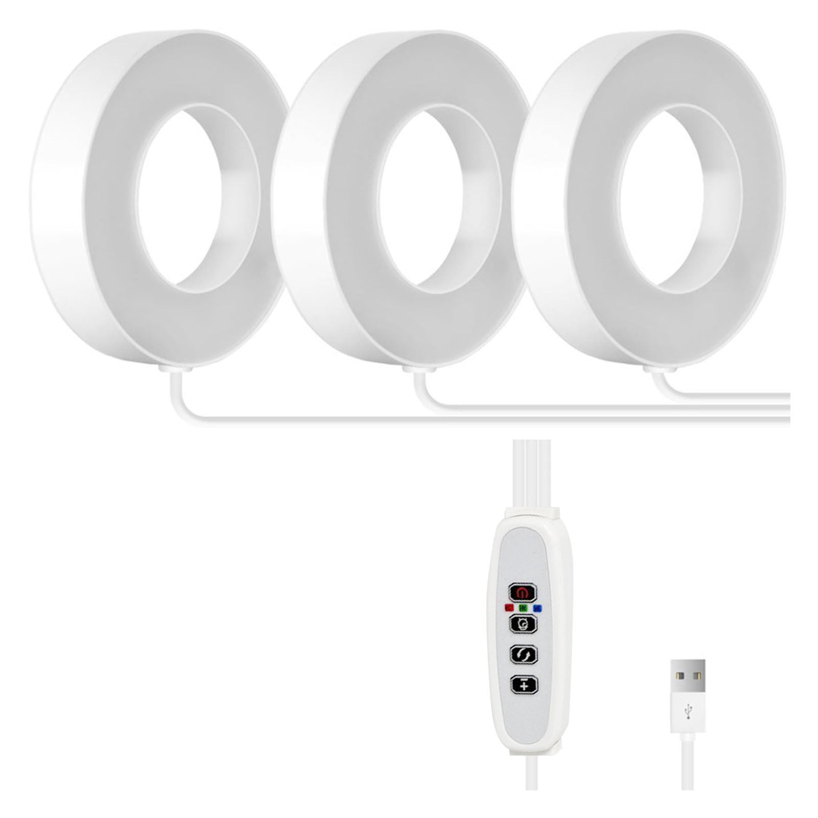 LED Ceiling Grow Light for Indoor Light Lamp Under Cabinet Growing Lamp with 3/9/12hour Auto Timer for Small White