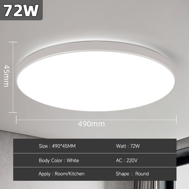 LED Ceiling Lamps Modern Ceil Light 18/30/40/72W Led Ceiling Lights ...