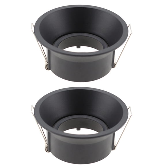 LED Ceiling Light Fixtures Round Square Recessed MR16 GU10 Fixture Black Adjustable LED Ceiling Spot Light Frame Black