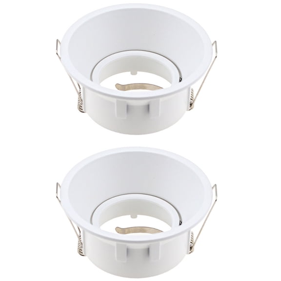 LED Ceiling Light Fixtures Round Square Recessed MR16 GU10 Fixture White Adjustable LED Ceiling Spot Light Frame White