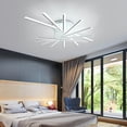 thumbnail image 1 of LED Ceiling Light Nordic Chandelier Modern Flush Mounted Pendant Lamp Remote Control Dimmable 3 Colors Temperature Changes Home Lighting Decor, 1 of 10