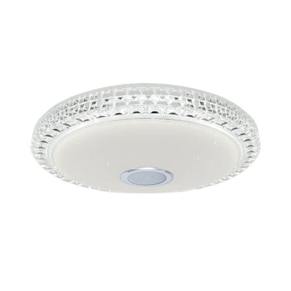 LED Ceiling Light with Bluetooth Speaker and App Control - Dimmable Color-Changing 2800-6500 K Light for Bedroom and Room