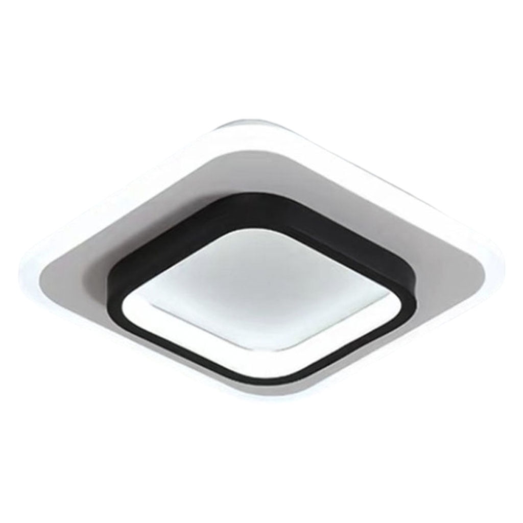 LED Ceiling Lights Modern Ceiling Lamp,20W 9.5-Inch Flush Mount Lighting Fixture,Kitchen Light Fixture for Hallway Living Room Bedroom Square White Square