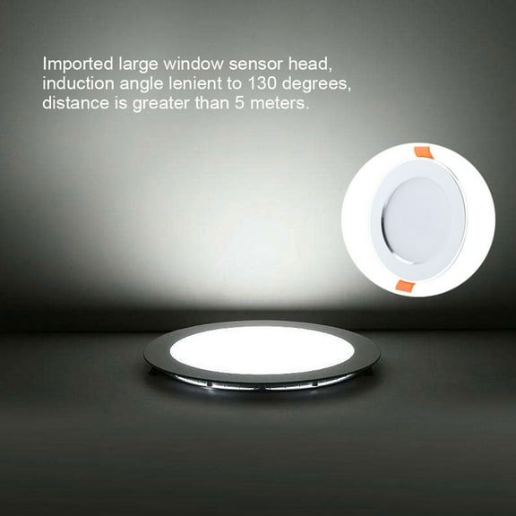 LED Ceiling Panel Light, Lightweight 9W AC85-265V, Portable for Underground Passageway Home Building Corridor Durable