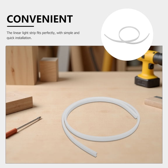 LOLIPPYY LED Light Strip Diffuser Channel: 11 Mm Linear Strip Track Cover - Bendable Light Tape Channel for Indoor Outdoor Party Holiday Decoration