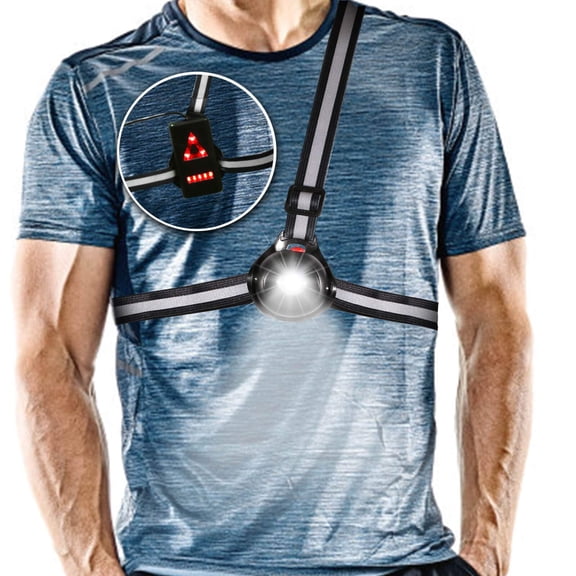 LED Chest Light 90 Adjustable Beam Outdoor Night Running Camping Gear