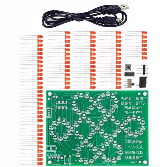 LED Chinese Knot Craft Kit Project Practice Component Welding for School Student Educational Electronics Assembly