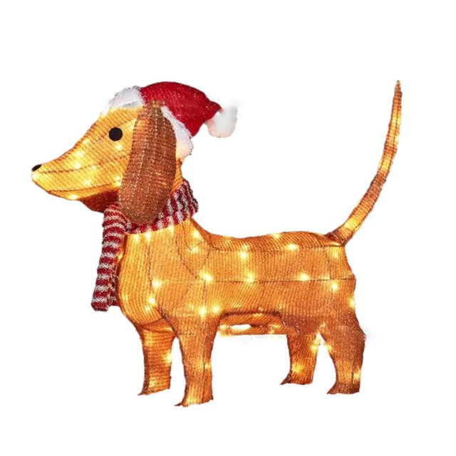 LED Christmas Dog Yard Decor 2024 Outdoor Christmas Decorations Yard