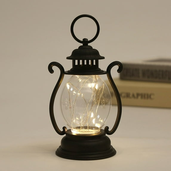 LED Christmas Lantern under $5! Bzdzmqm Christmas Lantern LED Light String, Small Oil Lamp Style Battery Operated Decor, Warm White Fairy Lights for Holiday Display, Outdoor Indoor Christmas Lighting