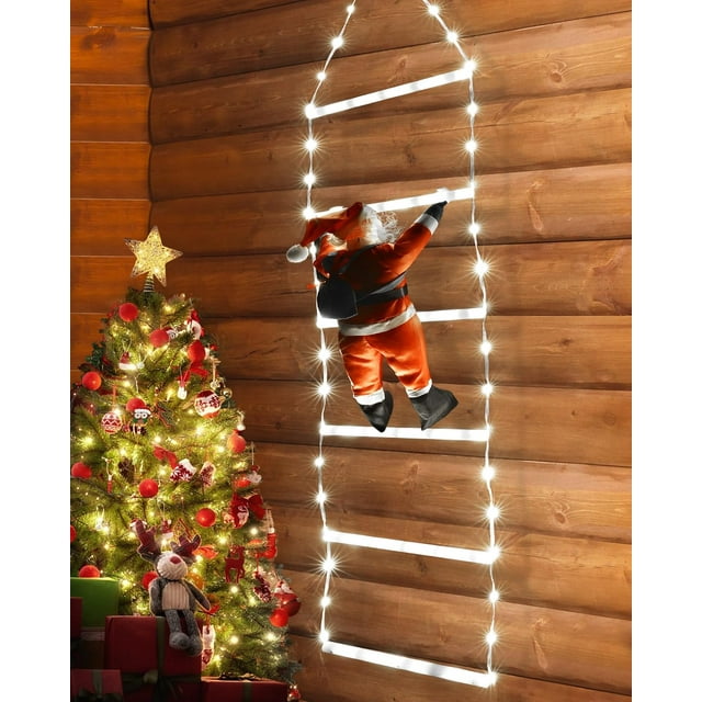 LED Christmas Light 2.5ft Christmas Decorative Ladder Lights with
