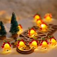 thumbnail image 1 of LED Christmas Light String 118 Inch Battery Operated with Snowman Bell Tree Gift Box Shapes Warm White Lights for Indoor Holiday Decor Tree Window Mantel Bedroom Party Decoration, 1 of 6