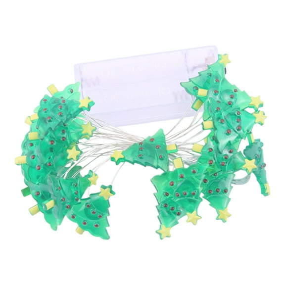 LED Christmas Light Strings with Santa Snowman Bell Patterns, 300cm Battery-Operated Decorative Lights for Tree Decoration, Perfect for Festive Atmosphere Creation and Holiday Lighting