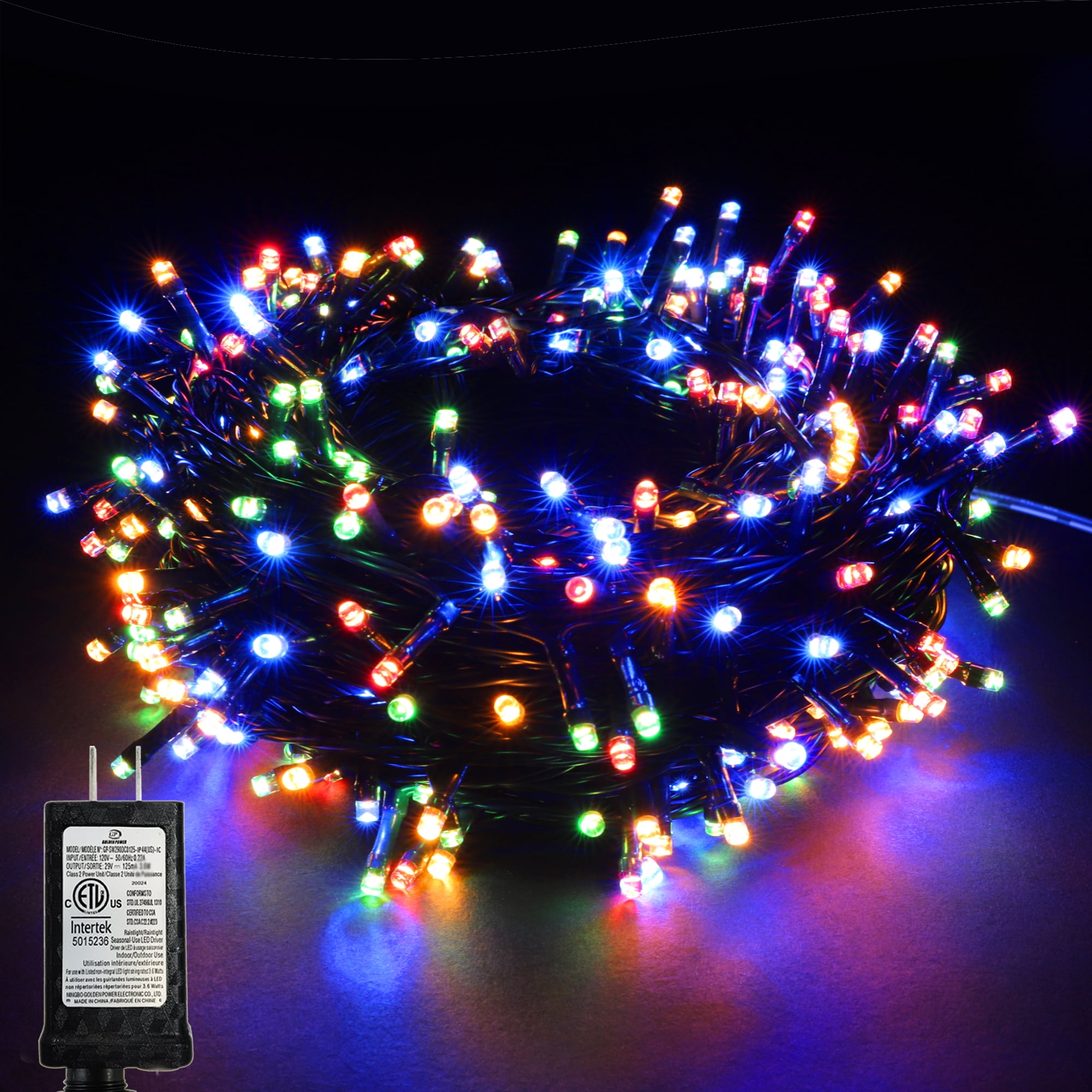 LED Christmas Lights, 42FT 100 LEDs String Fairy Lights with Timer, Mix