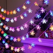 LED Christmas Lights Set White/Warm White/Colorful String Lights Xmas Themed Seasonal Décor Ornaments