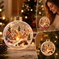 thumbnail image 1 of LED Christmas Story Hanging Ornament, 3D Lighted Holiday Pendant, Decorative Christmas Tree Accent for Mantel Window Party Seasonal Home Decor and Festive Display, E, 1 of 6