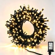 LED Christmas String Lights, 42FT 100 LEDs, Timer, Warm White, for Halloween Xmas Tree Home Patry Garden
